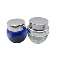 hotsale 20g 30g electroplated silver herbal cream facial cream glass jar